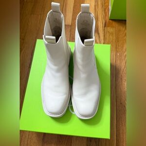 Sam Edelman Laguna Ivory Leather Boots